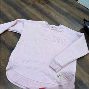 Pink Quilted Sweatshirt